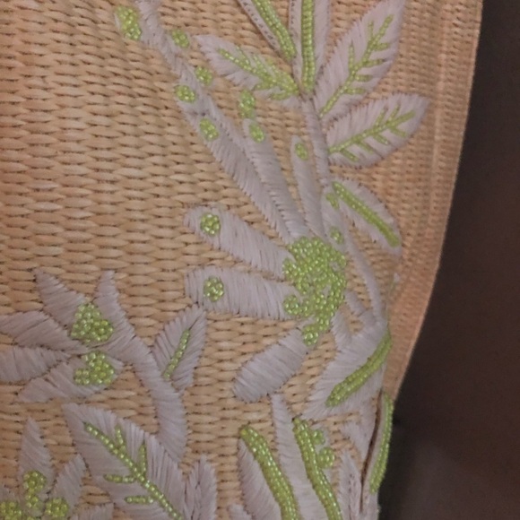 $3800 VALENTINO GARAVANI limited edition V logo Escape raffia tote - Picture 5 of 9